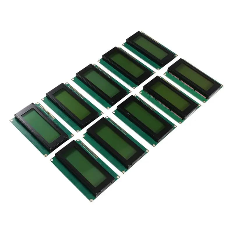 AS95-10PCS LCD2004 Modulo LCD 2004 Display LCD a caratteri 20x4 Interfaccia IIC I2C per Arduino Raspberry Pi Schermo Verde
