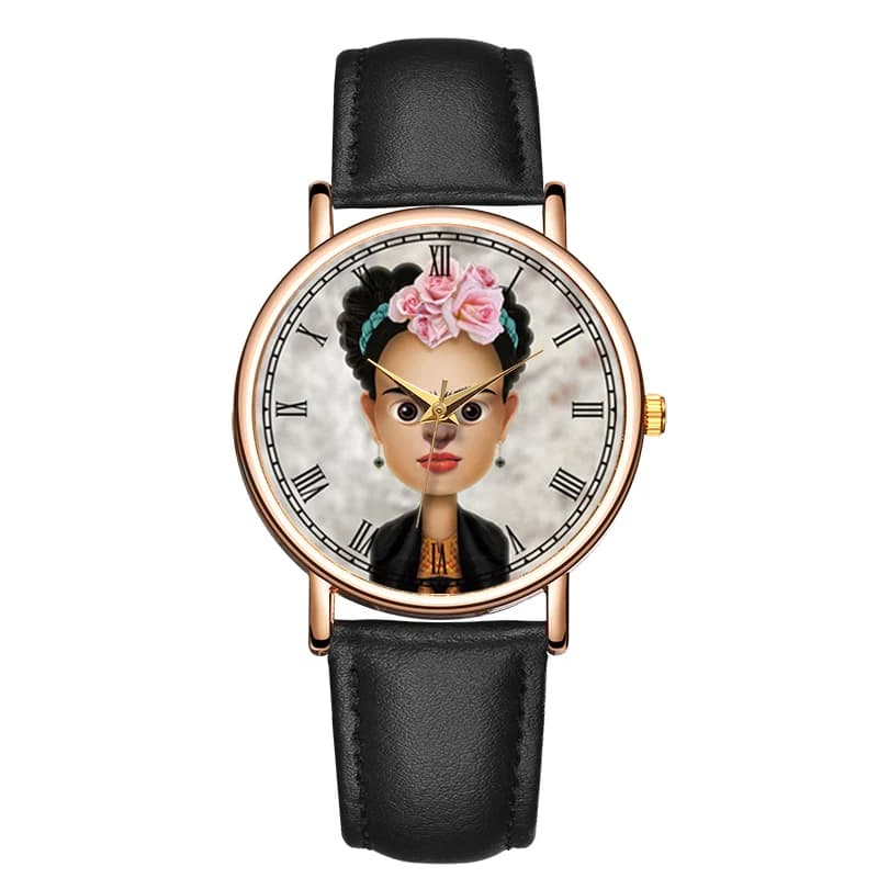 Fashion Women's Quartz Watch Set For Women's Wrist Watch Waterproof Leather Interesting Light Minor Personality Watch