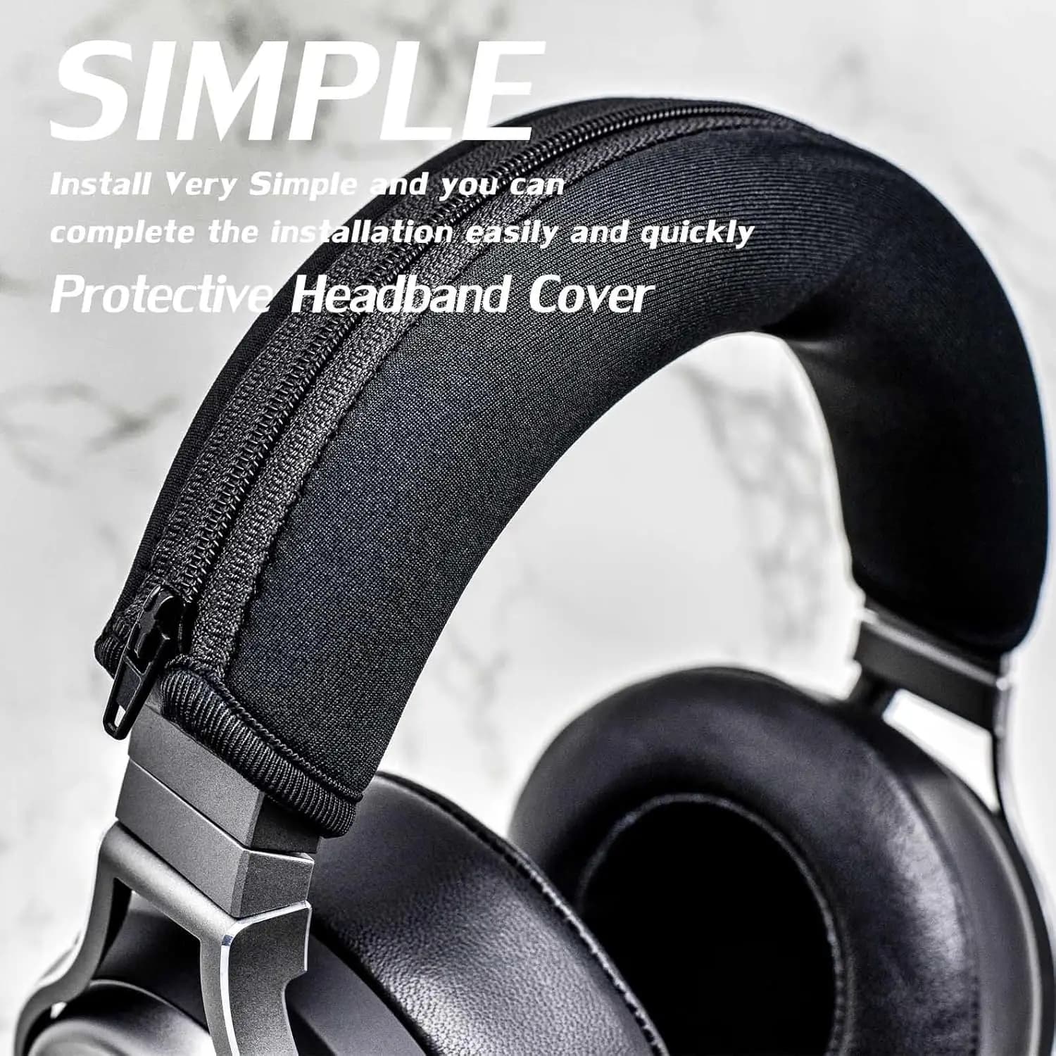 1/2/3PCS Headsets Head Beam Cover Portable Zipper Protective Sleeve for Audio Technica ATH-M30 M40 M50 M50X M50S M40X M20X M30X