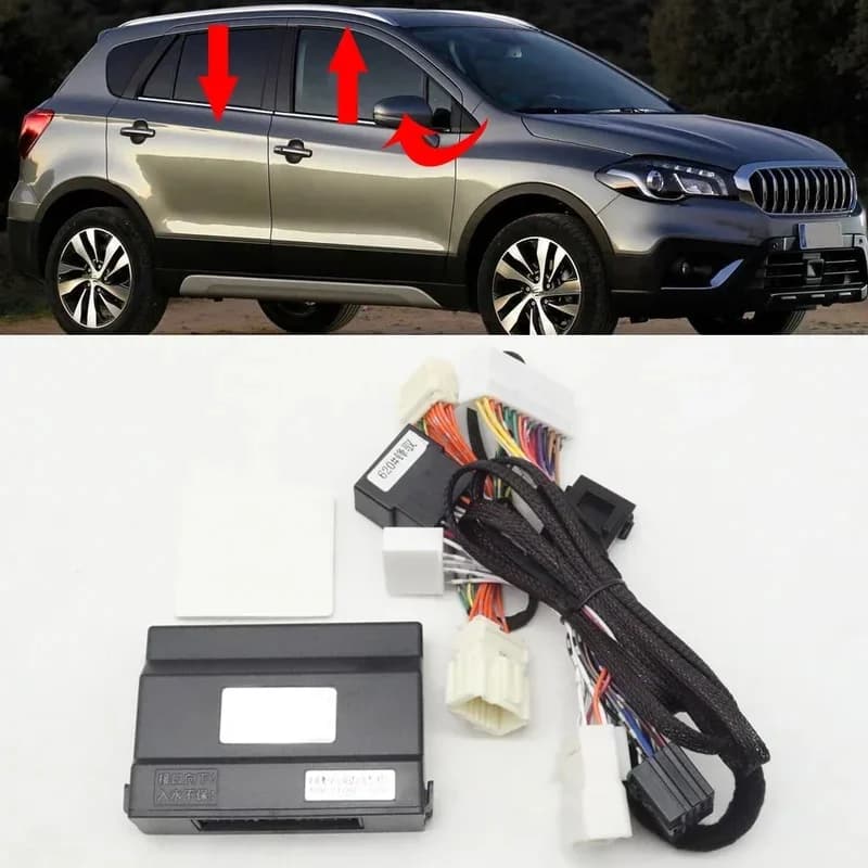 Smart Auto Power Window Lifter & Side Mirror Fold Unfold Module With Plug Wire Harness For Suzuki SX4 S-Cross JY 2014-2025 Remot