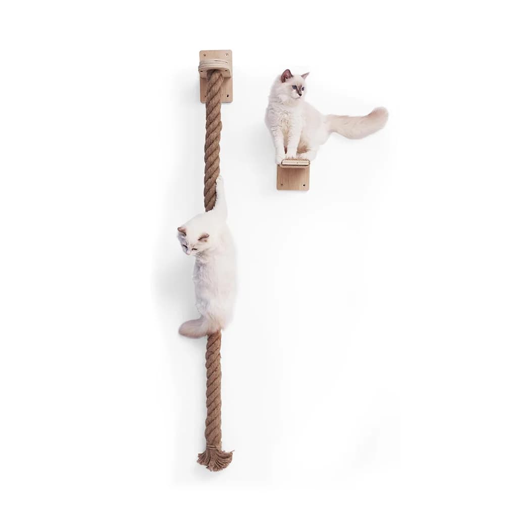 Cat Tree with Rock Climbing Rope Tower for Cats with Cat Tree Tower for Cats with Jump Platform Tiragraffi for Durable Cats