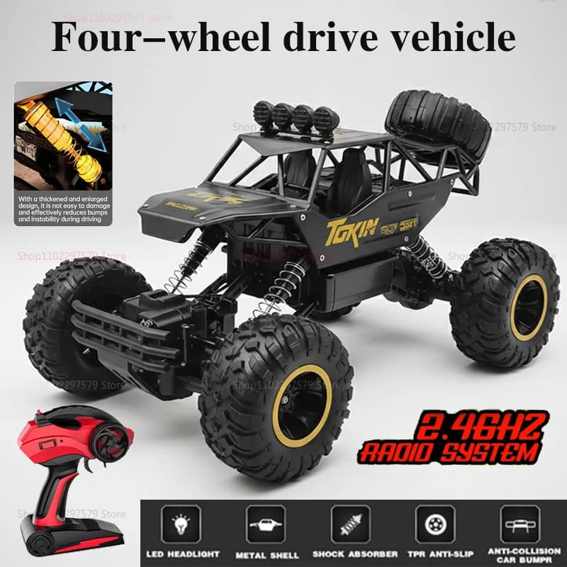 Auto RC 1:12 Fuoristrada 30KM/H, Veicolo Elettrico Telecomandato, Regalo per Ragazzi, Giocattolo per Corse all'Aperto