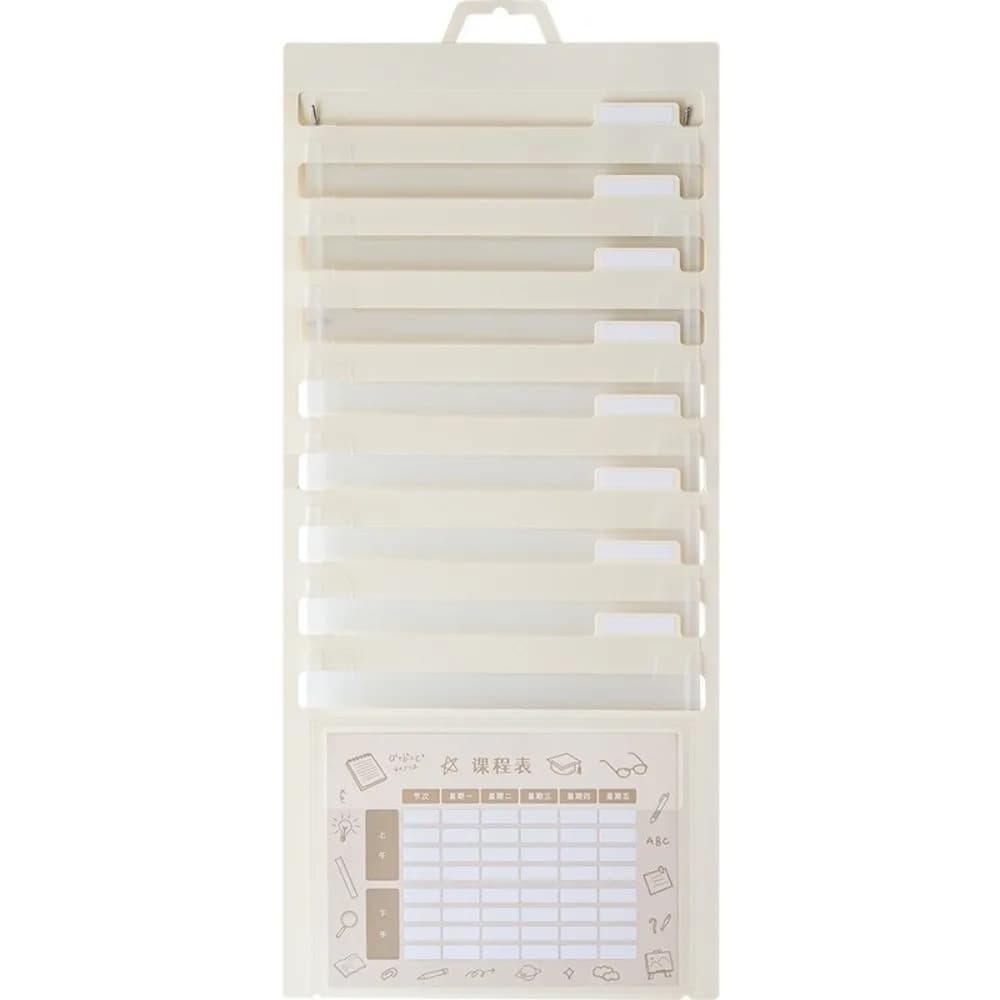 Organizzatore da Parete con 3/6/8 Tasche, Portadocumenti Multistrato Portatile, Borsa Appendibile per Organizzazione Carta