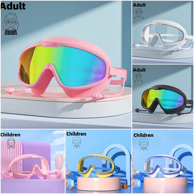 Accessori per Piscina, Occhialini per Sport Acquatici, Adatti per Adulti e Bambini, Occhiali da Nuoto per Uso Subacqueo