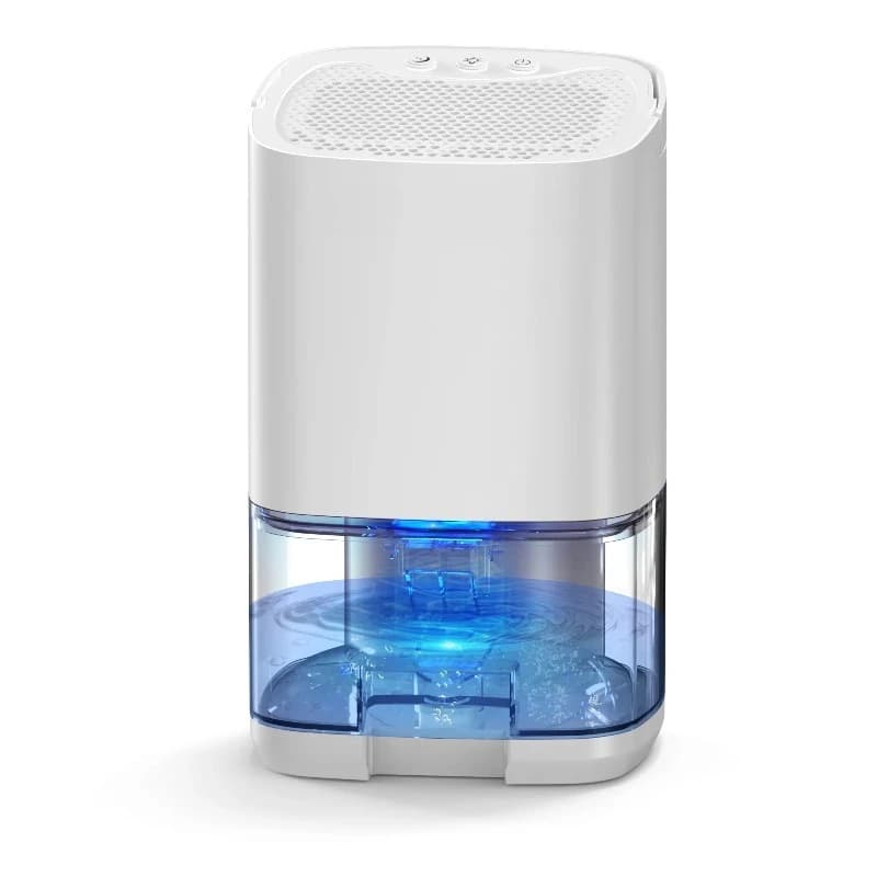 Deumidificatore Portatile Compatto da 1400ml, Mini Essiccatore d'Aria Domestico Peltier da 1,4L
