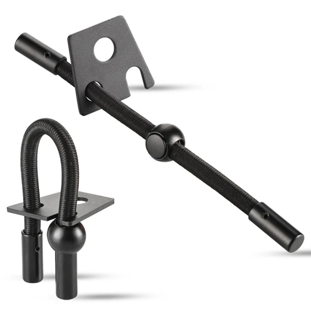 Aluminum Alloy Fishing Rod Lock with Adjustable Button Elastic Fishing Pole Lock Lightweight Fishing Rod Strap Outdoor Angling