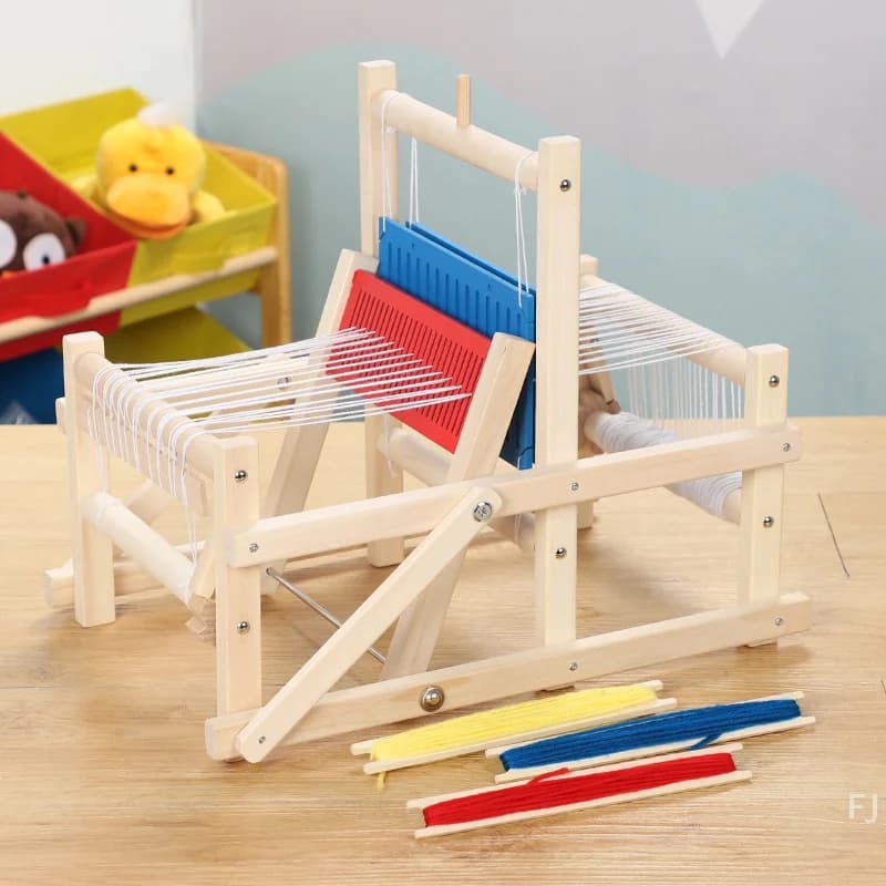[YU]Wooden Multi-Craft Weaving Loom Mini Spinning Knitting Machine DIY Hand Loom Weaving Machine Handmade Crafting For Adults