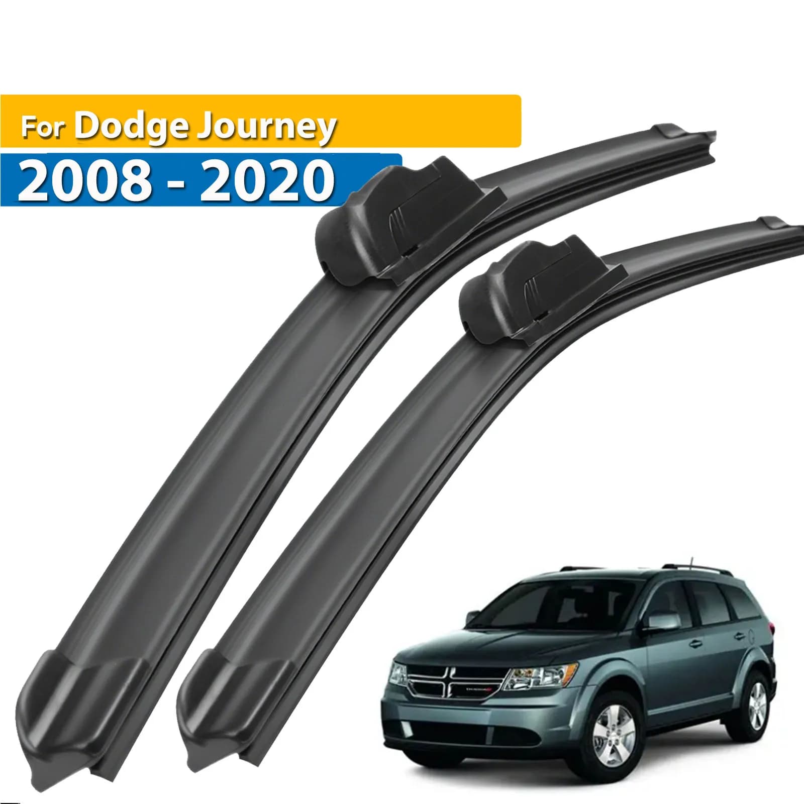 Erick's Tergicristallo LHD Spazzole Tergicristallo Anteriori Per Dodge Journey 2008 - 2020 Parabrezza Parabrezza Finestra Pulita Auto Spazzole Pioggia 24 "+ 18"