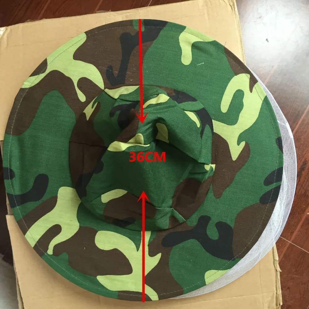 1 PC pieghevole ventilato apicoltura velo da pesca cappello mosca rete nera apicoltore
