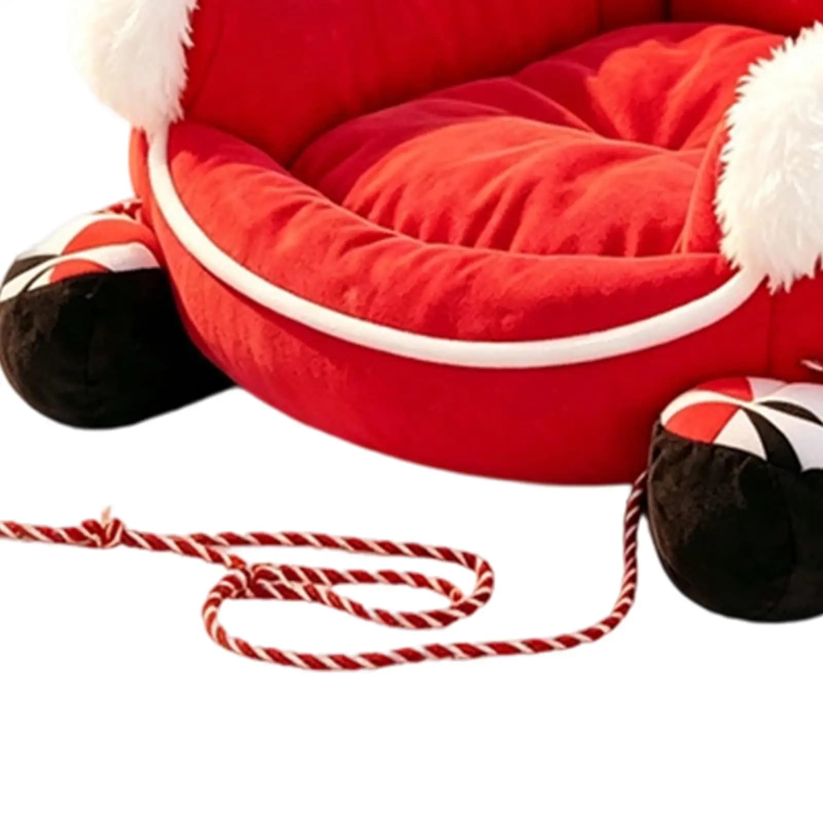 Sleigh Dog Bed Anti-Slip Christmas Warm Puppy Kitten Sofa Warm Puppy Cushion For Pet Parents Trainers Animal Lovers Apartments