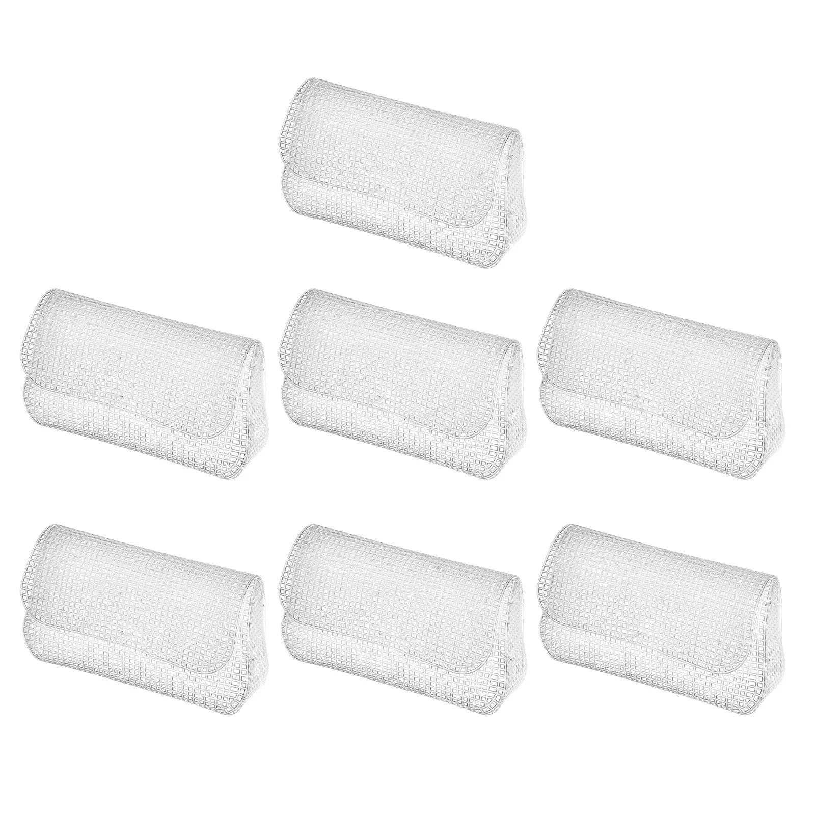 Set di 7 Fogli di Tela a Rete in Plastica Bianca, Traspiranti e Leggeri per Creazione di Borse, Uncinetto, Ricamo, Cornici per Borse, Punto Croce