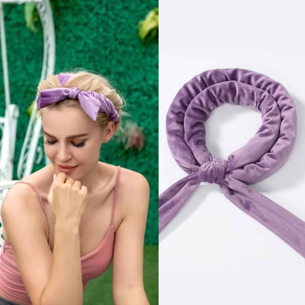 Heat-free curling band, soft hairless roller, effortless hair curlers, curling bar for sleeping, wave modelers, women's hair styling tools