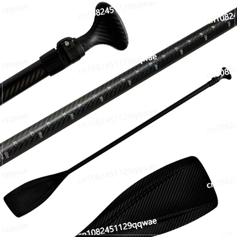Pagaia Leggera in Fibra di Carbonio a Due Pezzi per Kayak e SUP, Pagaia Singola Rimovibile per Canoa e Stand-Up Paddleboarding