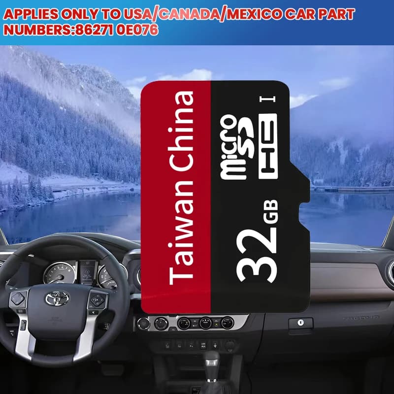 86271 0E076 Per Toyota Navigazione Scheda SD Auto 4th RAV4 HANLANDA ecc. USA/Canada/Messico GPS 2024 Mappa Aggiornamento Sostituzione