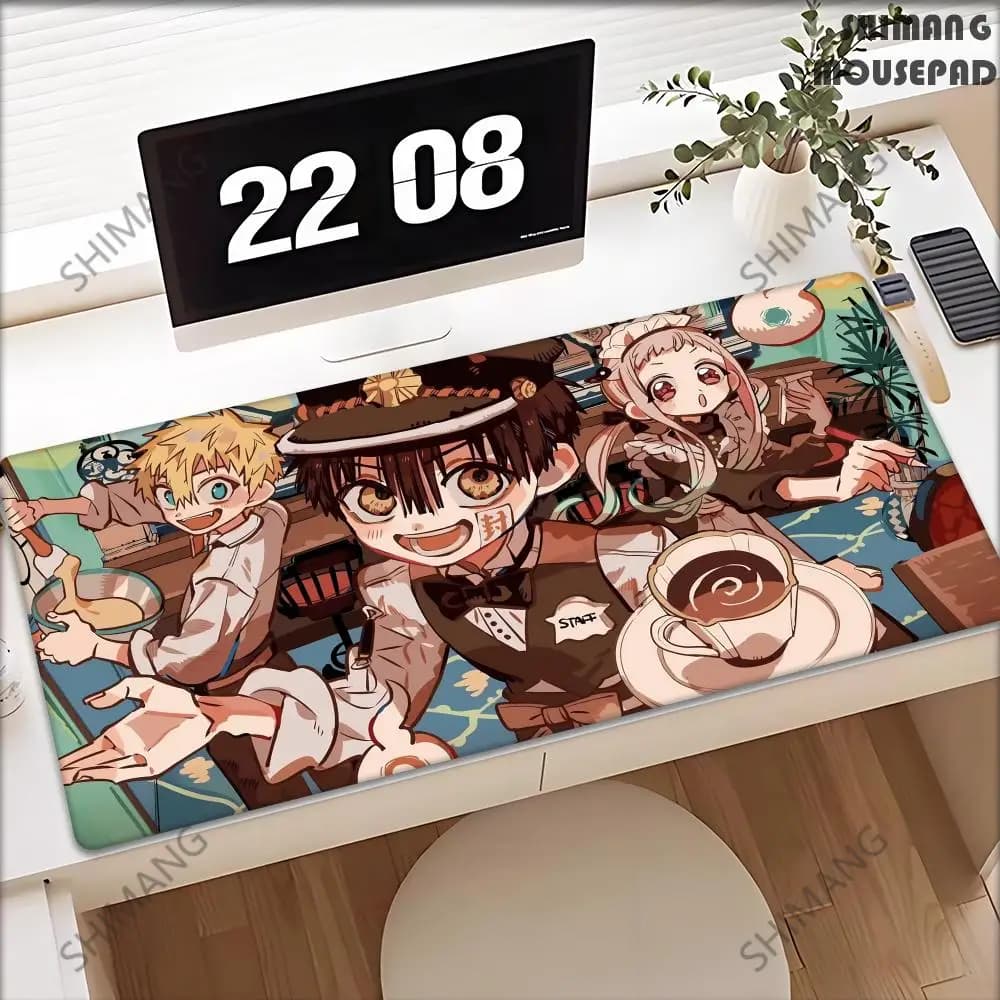 Hanako kun Mousepad Boy Pad Tappetino per mouse da gioco per laptop, dimensioni adatte per tastiera da gioco, per giocatori