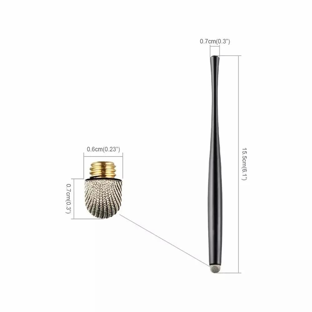 Penna stilo da disegno universale da 1 pezzo combinato touch screen capacitivo in fibra con punte fini per tablet per iPhone iPad Smartphone