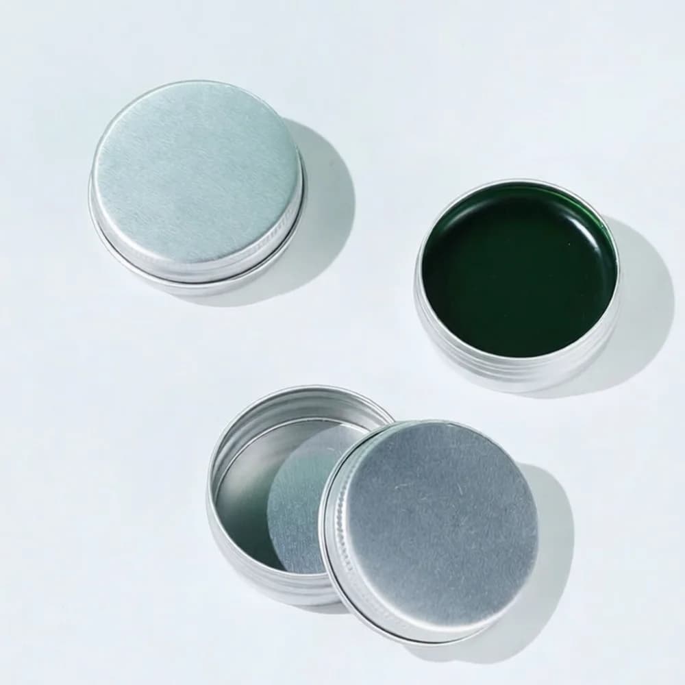 Small Portable Aluminum Tin Round Container Screw Cap Cream Makeup Storage Box Travel Refillable Metal Pot