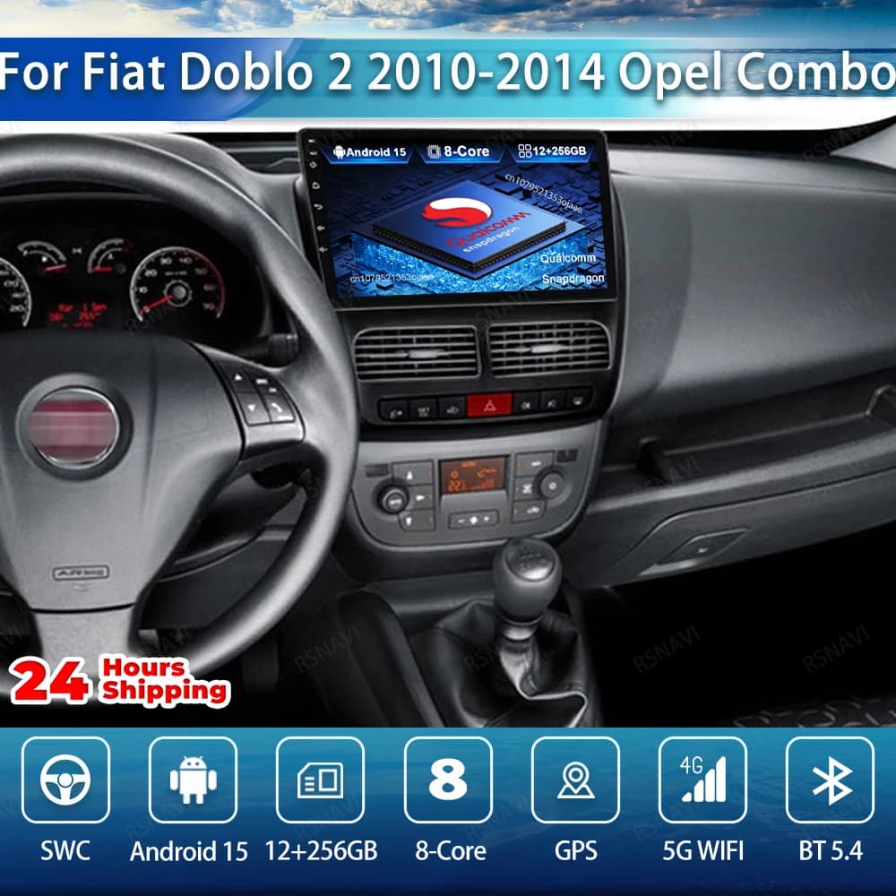 Android 15 Autoradio Per Fiat Doblo 2 2010-2013 2014 Opel Combo 3 2011 2012-2018 DSP 8 Core IPS Navigazione AUTO NO 2DIN AI Voce