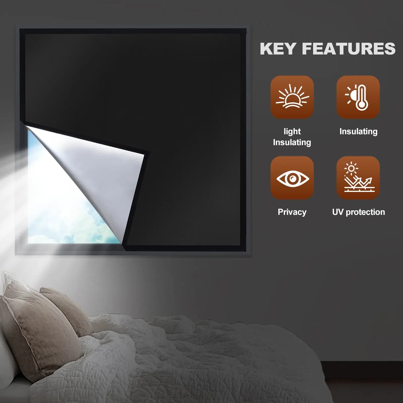 Prodotti per la protezione solare e tende oscuranti, tende barriera contro le alte temperature per l'estate, tende per camera da letto, tende anti-zanzare
