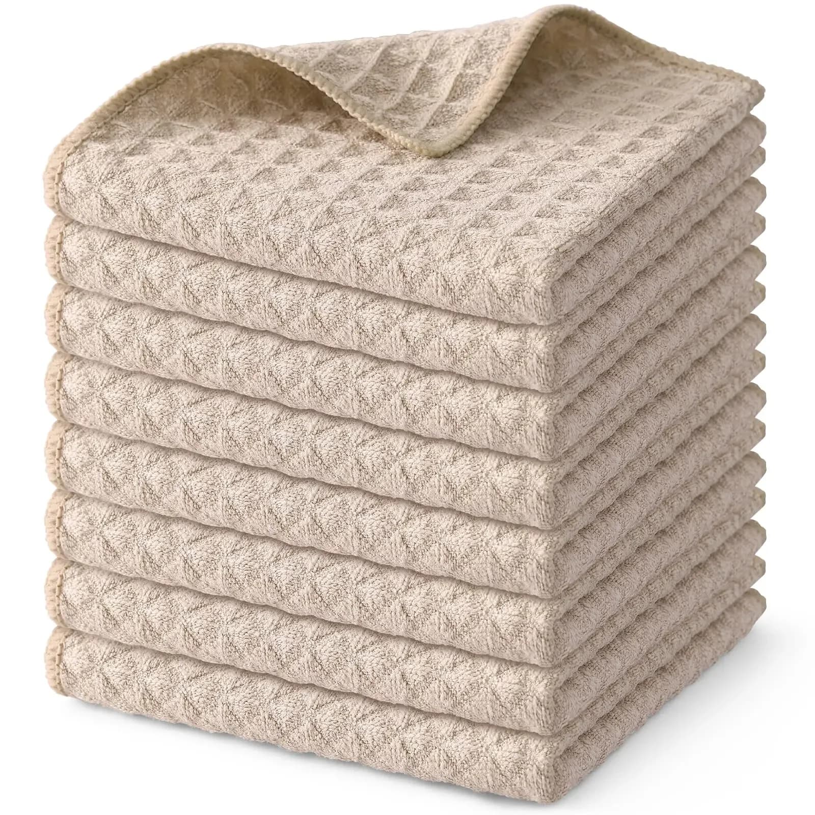 1/5/10 pezzi asciugamano da cucina tessuto in microfibra premium per waffle straccio per pulizia cucina strofinaccio ultra assorbente strofinaccio riutilizzabile