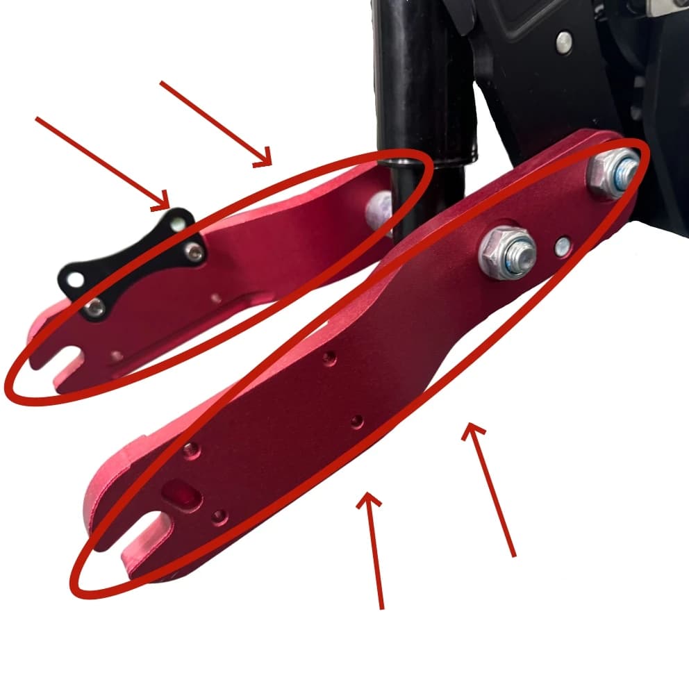 E5A E5B Scooter elettrico per adulti Forcella anteriore con braccio oscillante e parte di scooter con sospensione a molla per riparazione e montaggio