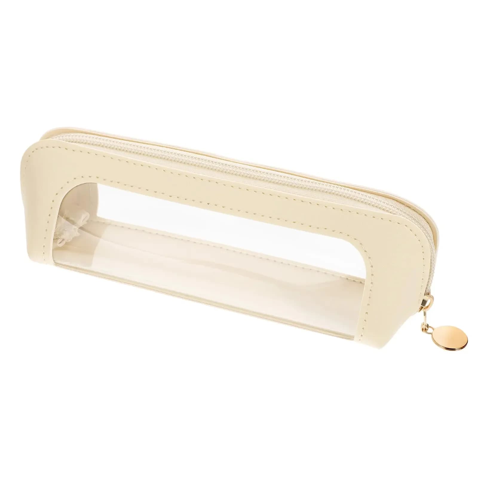 Borsa porta pennelli da trucco con cerniera, custodia organizer portatile da viaggio per cosmetici, articoli di cancelleria e oggetti essenziali per tutti i giorni