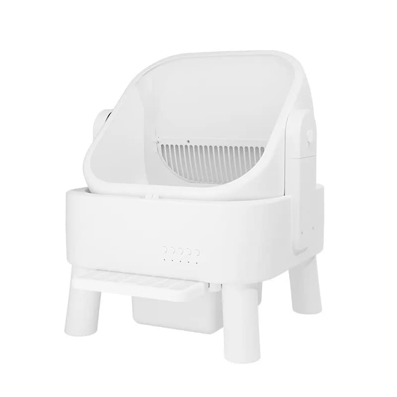 Lettiera per gatti completamente automatica e intelligente, toilette elettrica per gatti di grandi dimensioni completamente chiusa e anti-schizzi
