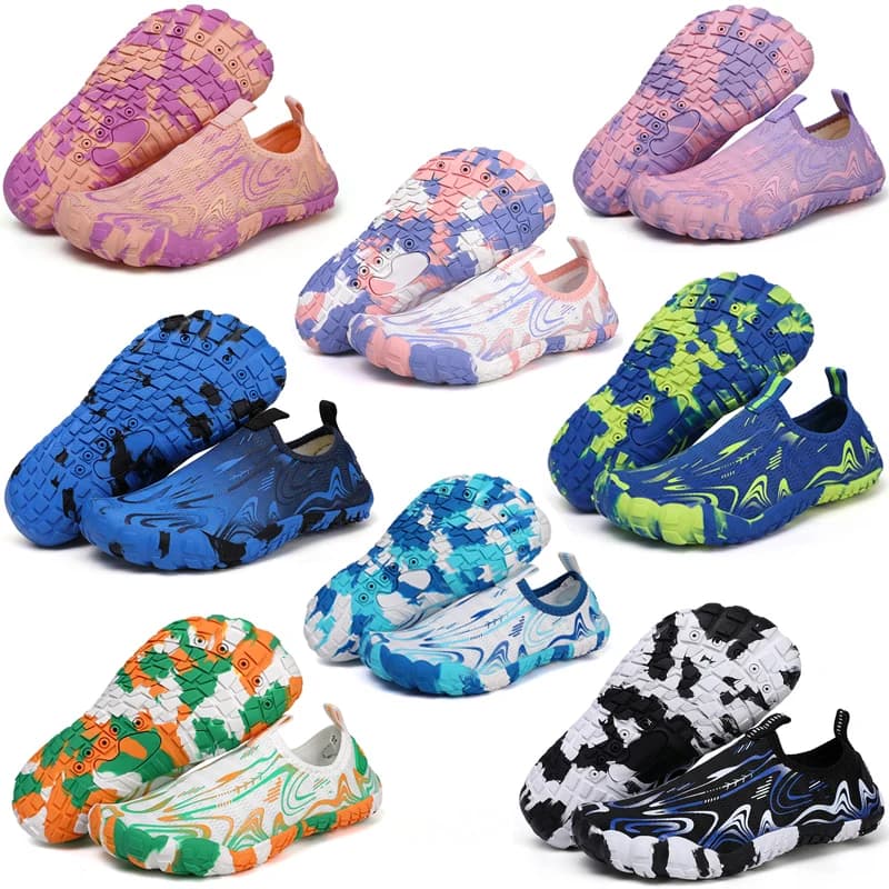 Kids and Girls Water Shoes Gymnastics Shoes for Kids Fast Drying Design Drainage Hiking Children's Water Shoes Swim beach barefoot