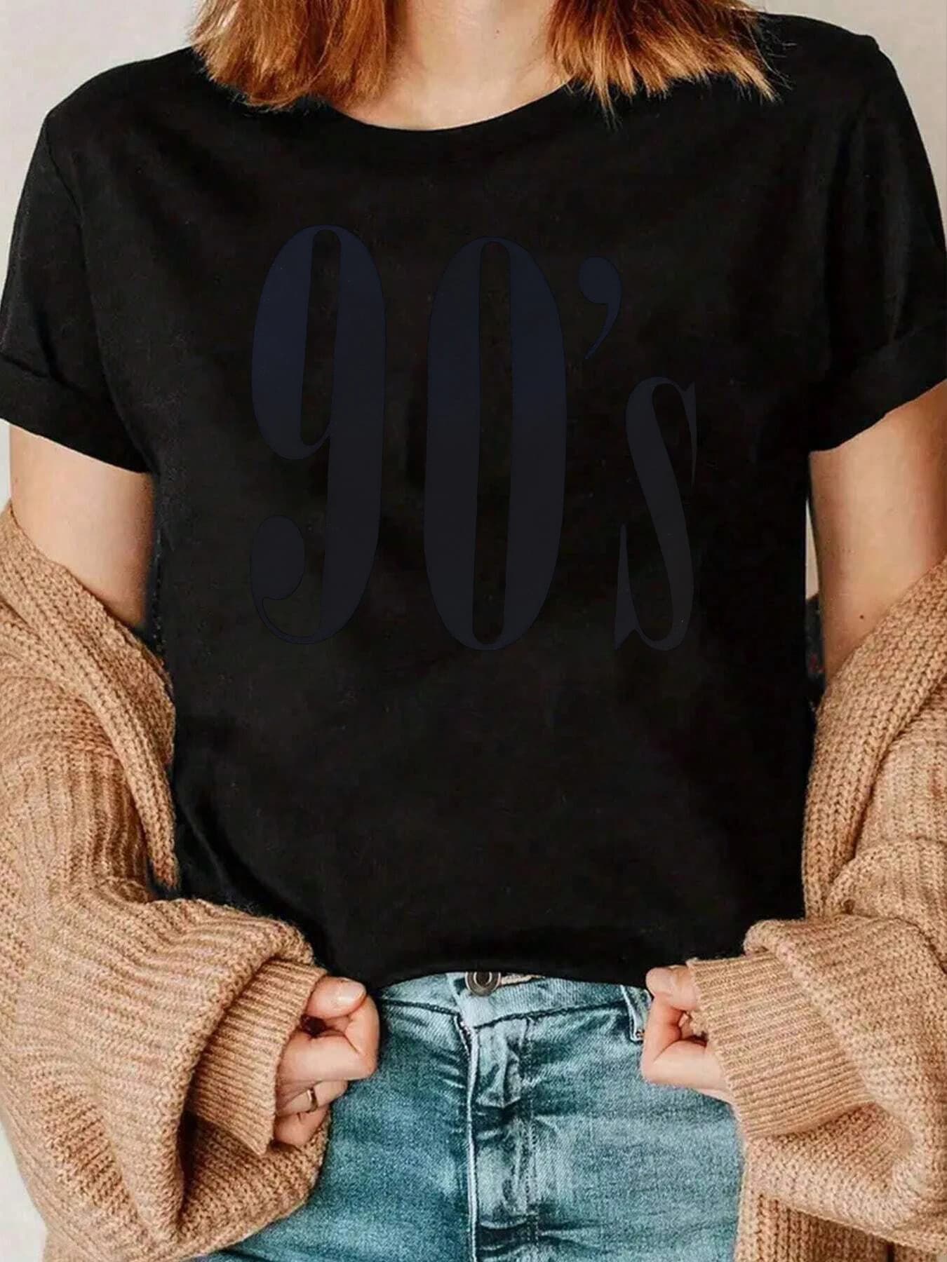 Women's Casual Halloween Clothing 220g Printed T-shirt