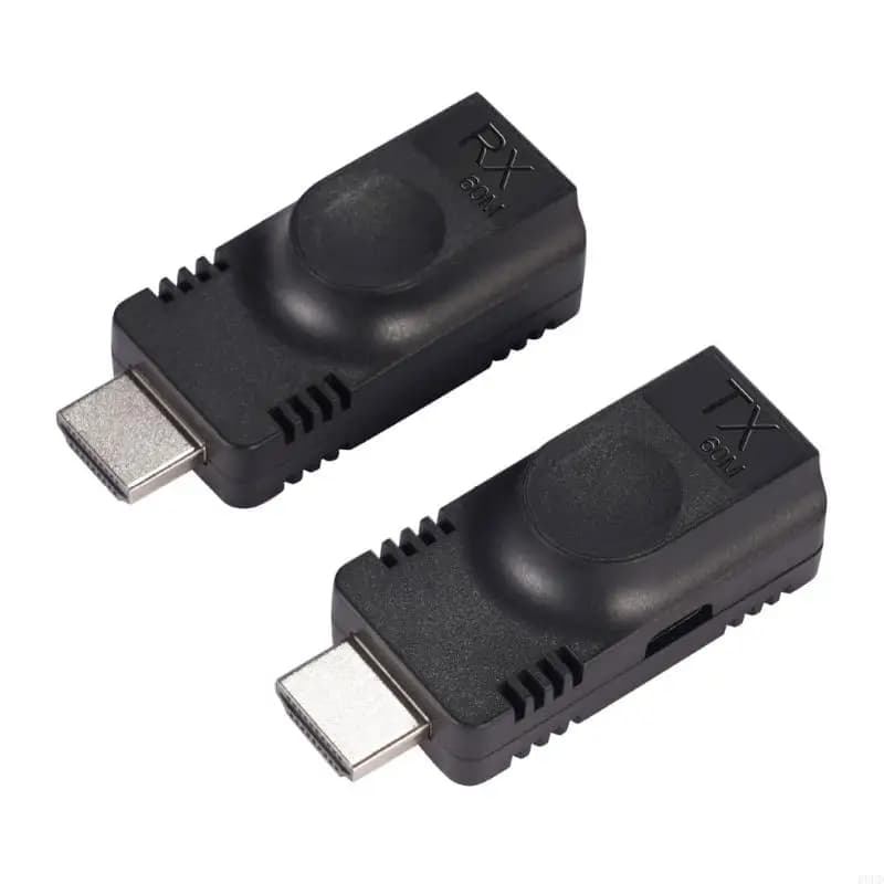 Extender HD 60M on Cat5e/6/7 cable HDMI to RJ45 1080P Extender for PS4 PS5 HDTV laptop PC