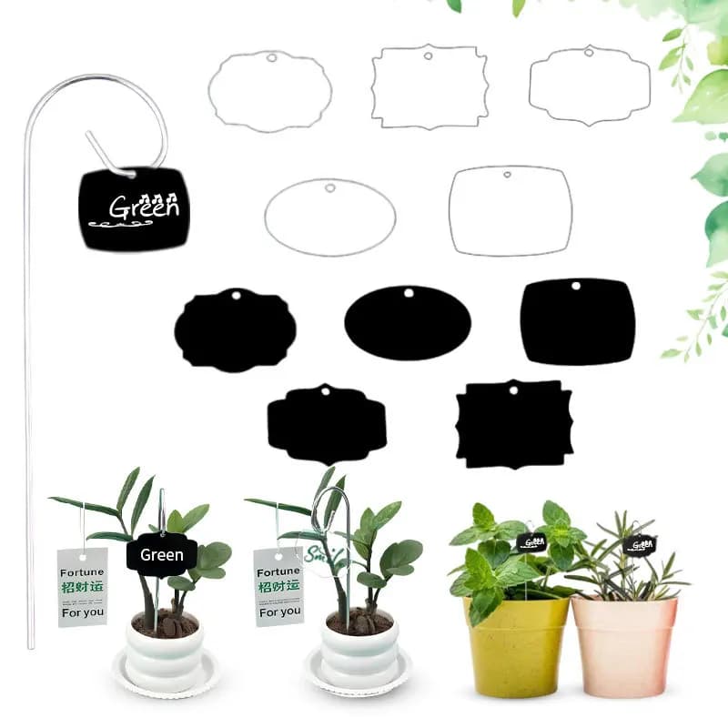 Nuove etichette per piante da giardino in acrilico impermeabili, multi-stile, per semi e fiori.