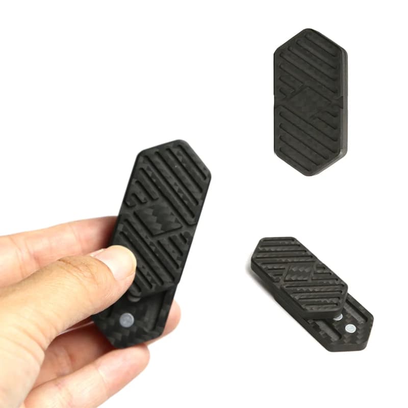 Fibra di carbonio Fidget Slider Push EDC Adult Fidget Toys giocattoli antistress Hand Spinner ADHD ansia autismo regali antistress