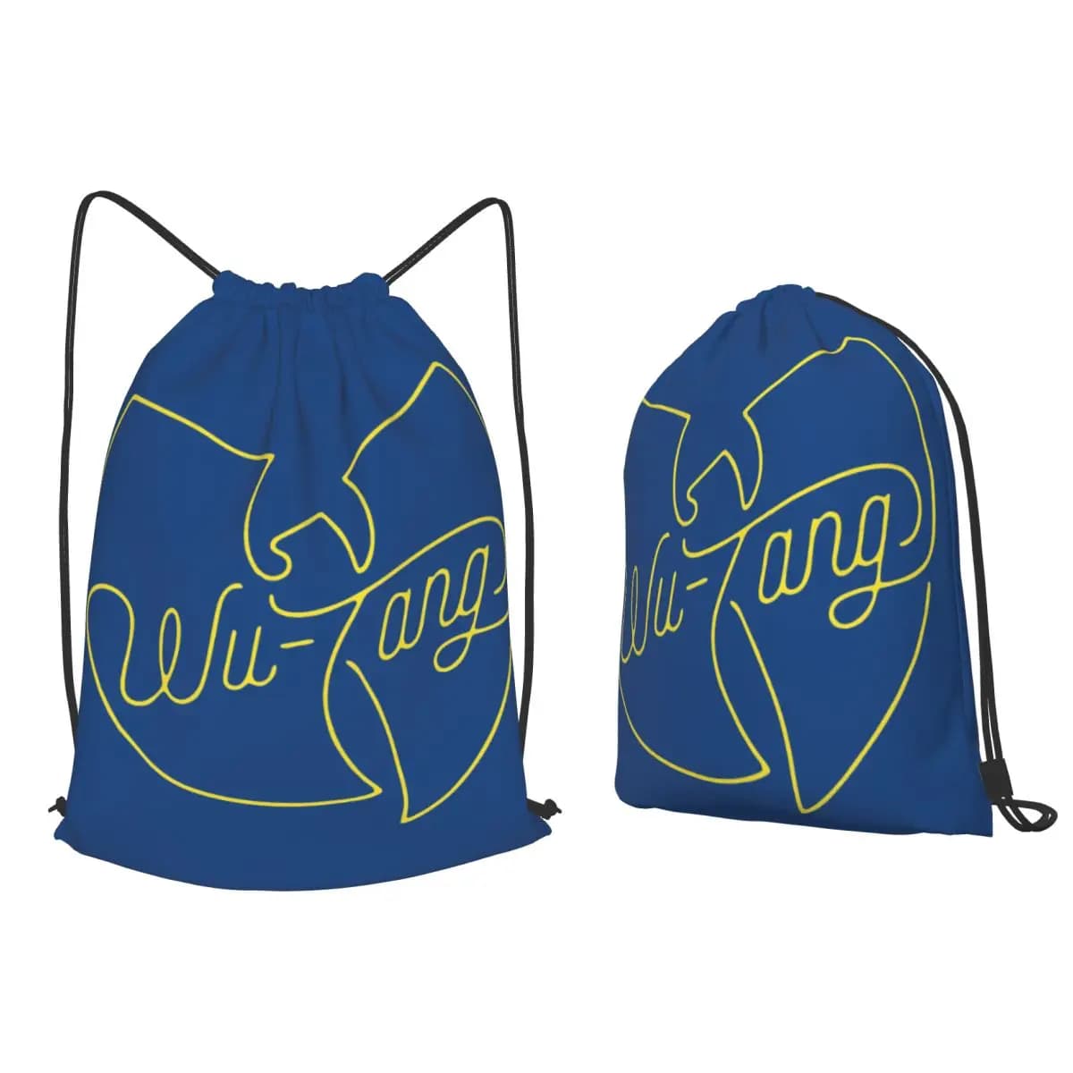 Wu Tang Clan Print Backpacks Multi-function Drawstring Bundle Pocket Sports Bag Book Bags for Man Woman School