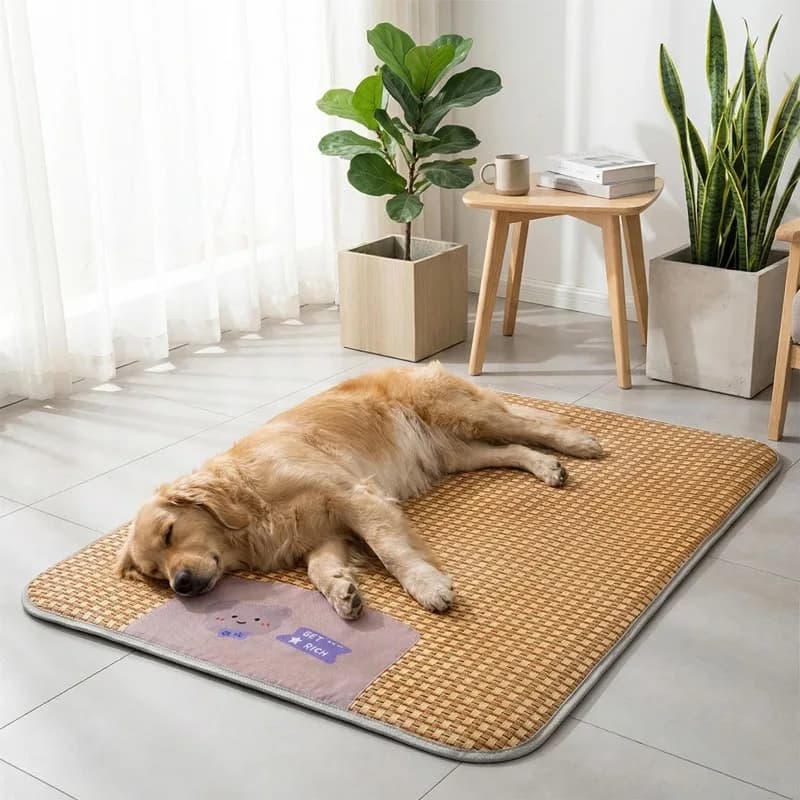 Tappetino Refrigerante per Cani e Gatti, Traspirante e Impermeabile, Tappetino Estivo Rinfrescante, Cuccia Antiscivolo per Tutte le Stagioni, Lettino Portatile per Cani da Trasportino