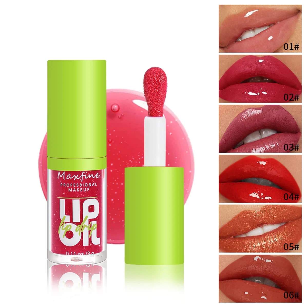 Lucidalabbra Impermeable Long-Term Hydrating Cup Non-Slip Liquid Non-Slip Green Pack Lucidalabbra Cosmetics