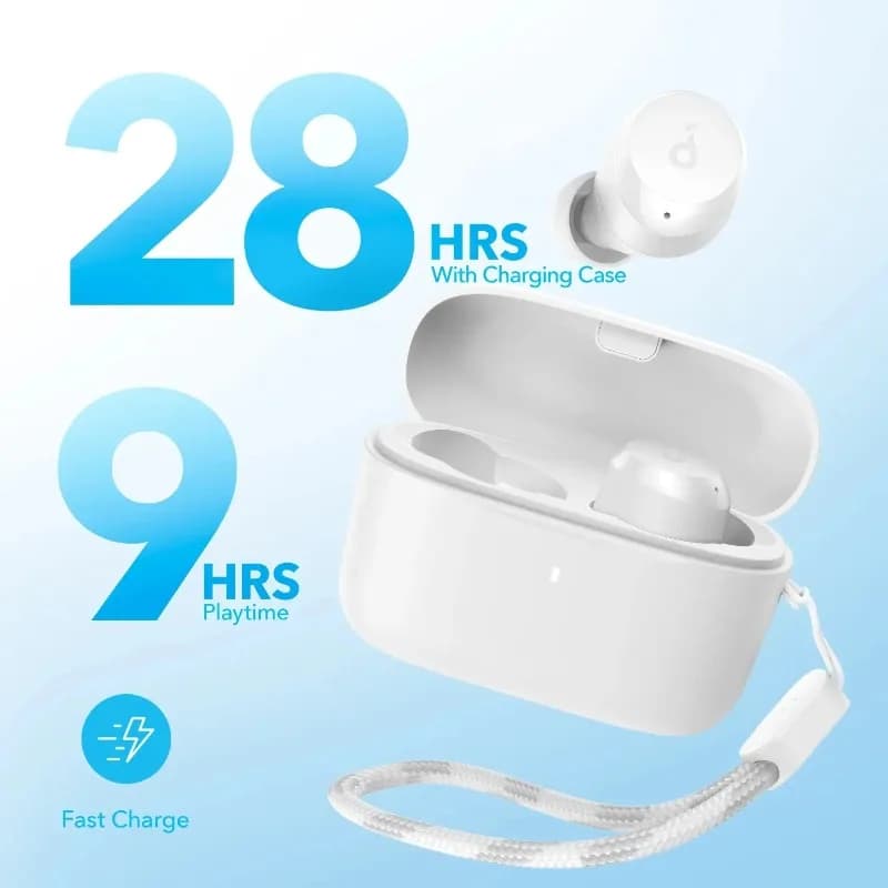 Auricolari Bluetooth True Wireless Soundcore Original A25i TWS, 28 ore di riproduzione, auricolari sportivi in-ear impermeabili con microfono