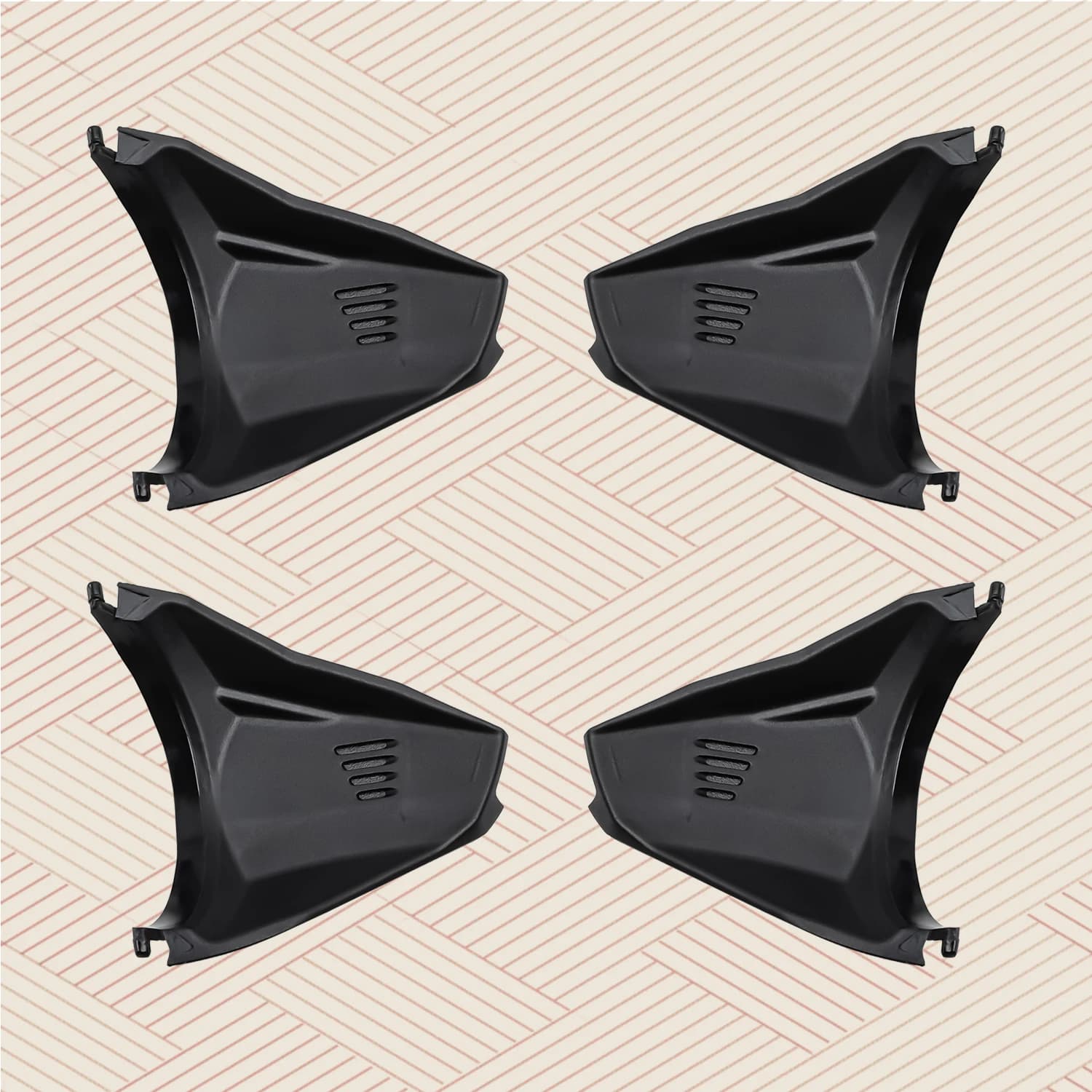 Black Rubber Side Blinders Replacement Side Shield Blinders for Oakley Clifden OO9440 Sunglasses