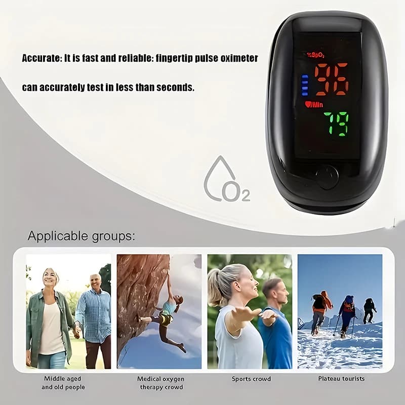 1 pc Digital finger Pulse OLED Family Pulse Oximeter Display Oximeter Health Diagnosis Point SPO2 Oxygen Monitor In Blood