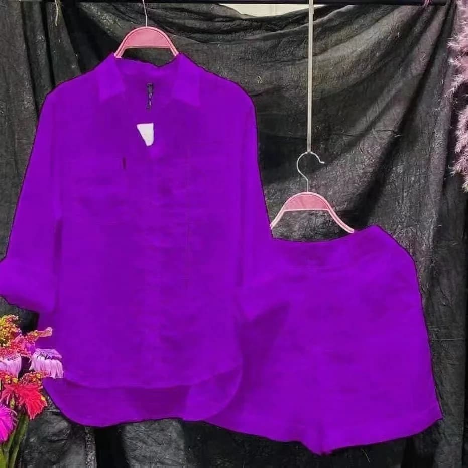 Fashionable Pure Color Long Sleeve Open Cardigan Set Casual Sportswear Anti-Aging Spring Summer Women's Leisure Suit