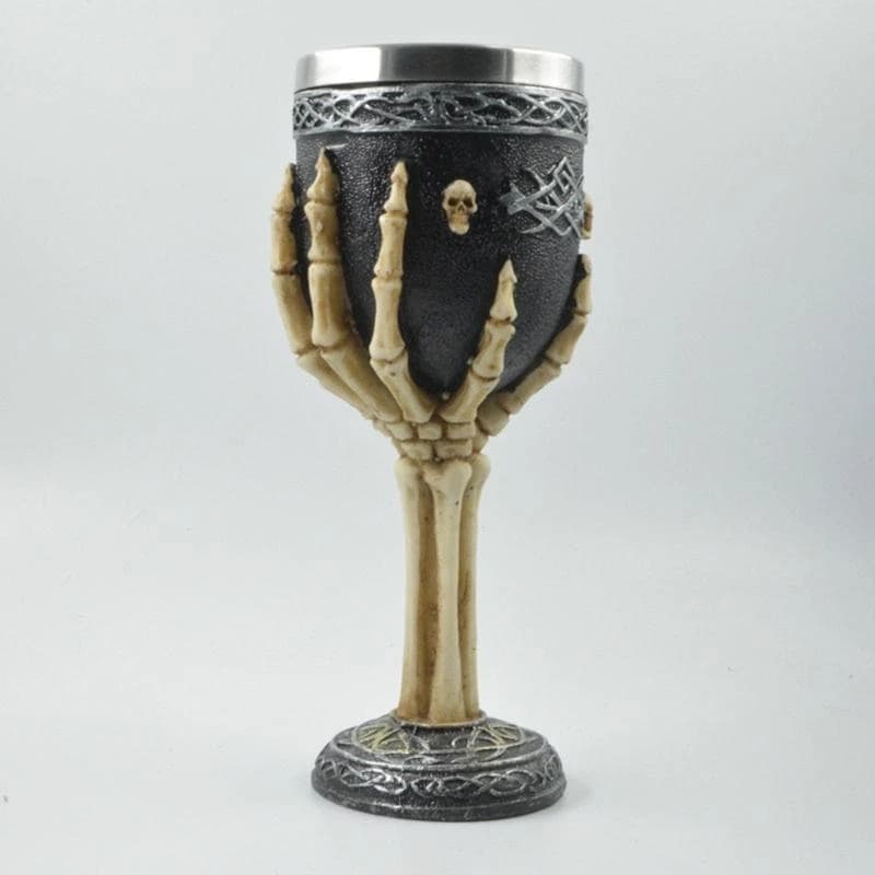 R1wa Wine Calce Skull Sacrifica del vino Coppa calice della Coppa GOTICA OSSUITA HALLOWEEN