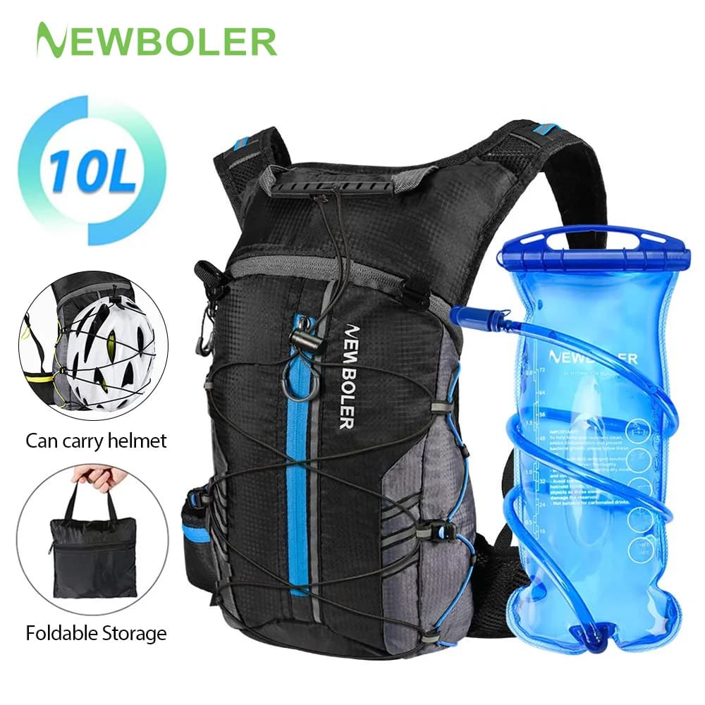 NEWBOLER 10 Liter Bike Backpack Portable Breathable Ultralight Bicycle Bag Outdoor Sport Climbing Travel Hiking Moisturizing Bag