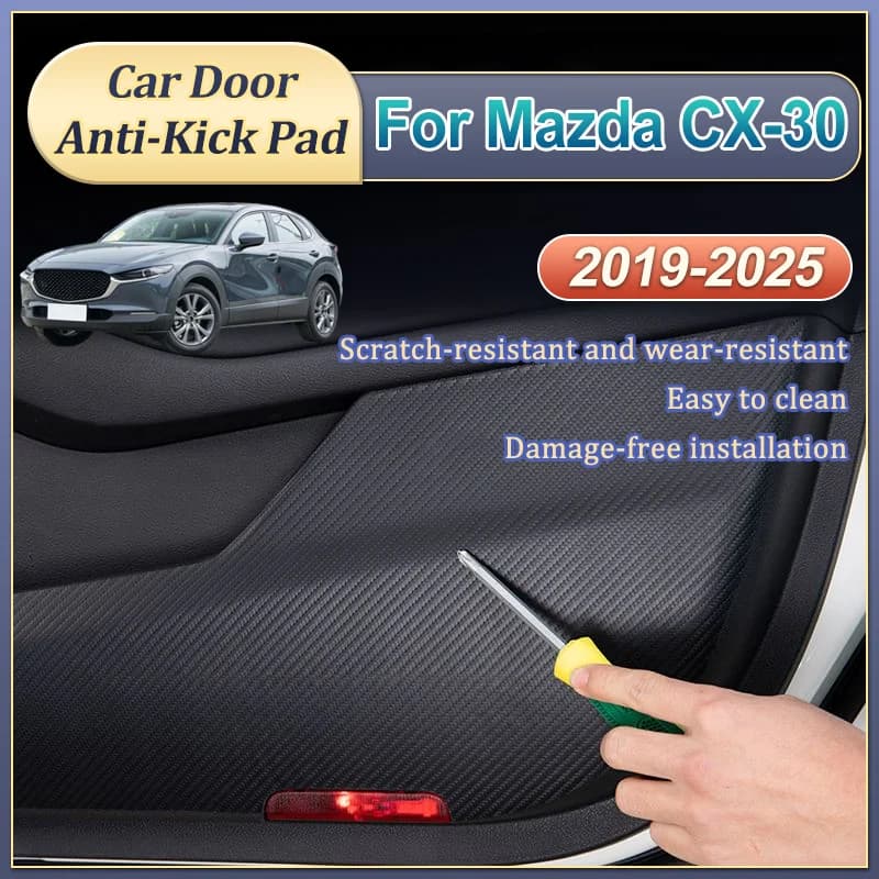 Accessori auto Per Mazda CX-30 2019-2025 Porta Auto Anti-Calcio Pad Anti Dirt Zerbino Anti-graffio pellicola di Protezione Adesivo Interno