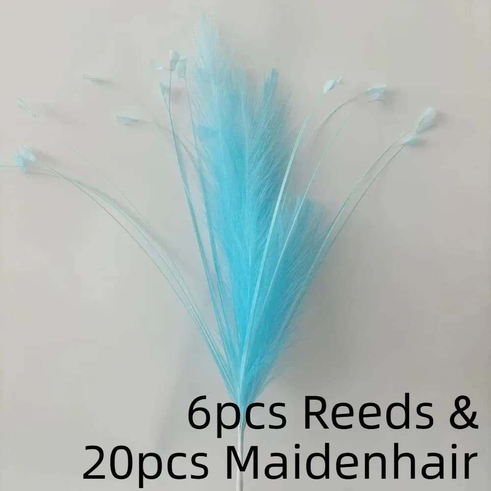 Artificial Pampa Grass Bouquet for Festive Decorations, Colorful Pampas Grass Fai-da-Te for Weddings