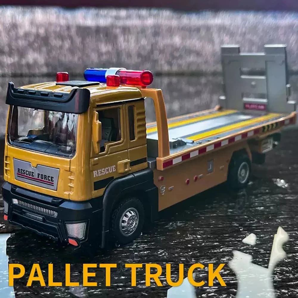 1:32 alloy plane trailer excavator truck mixer model toys die casting car sound light pull back vehicles miniature toys fun for boys