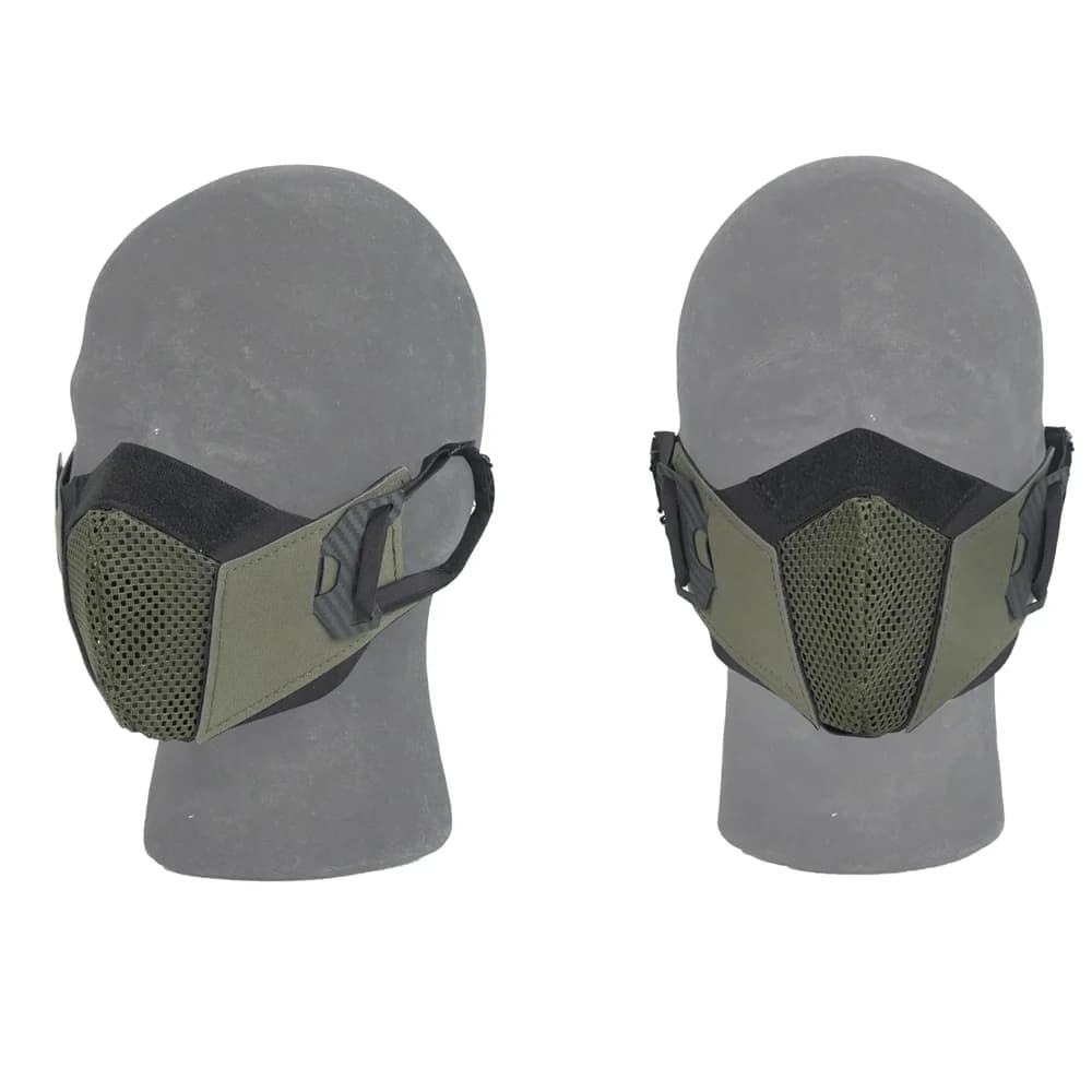 Tactical Half Face Mask Breathable Facial Protective Cover for Live‑Action CS Game Outdoor Activity Cosplay Costume Gear