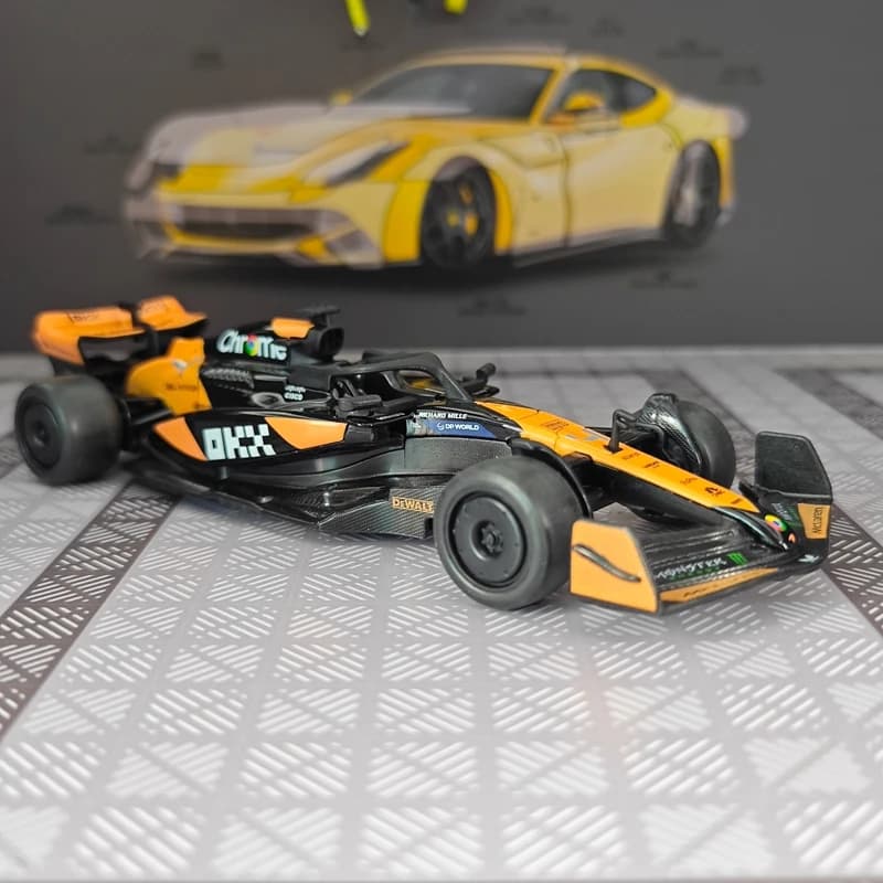 1:32 Simulation McLaren F1 Racing MCL38 Alloy Rally Car Model Static Desktop Car Ornament Collection suitable for collection