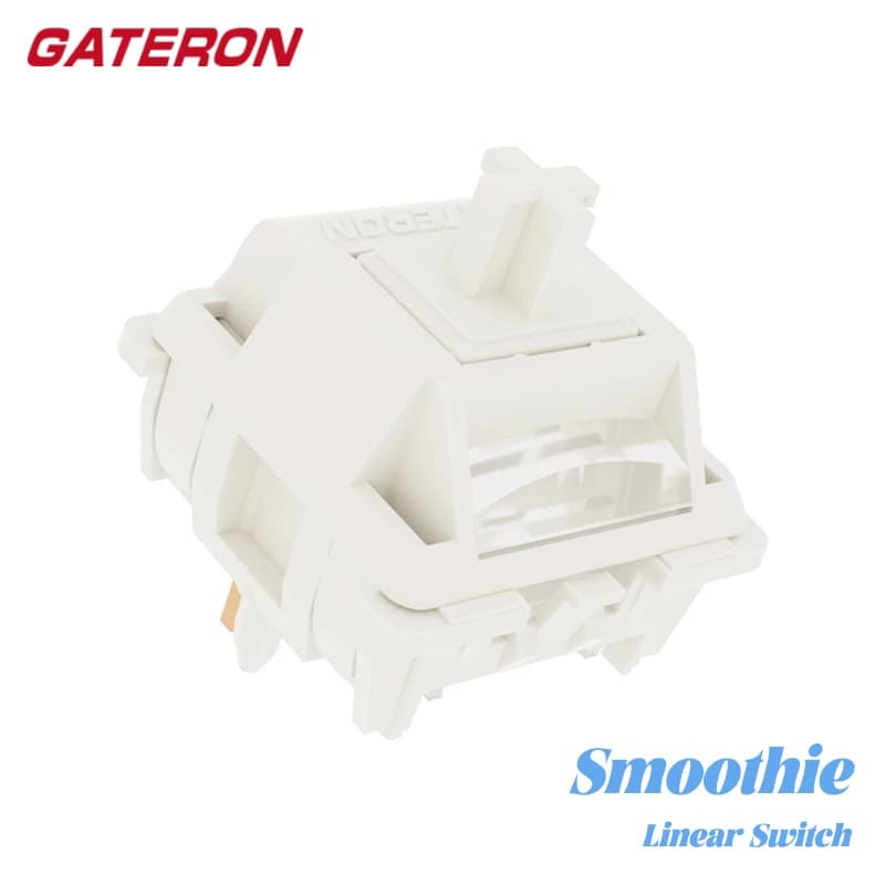 Gateron Smoothie Switch Linear Milkshake Switch MX Stem per tastiera meccanica da gioco Pre Lubed 40g 2 stadi Spring Full POM