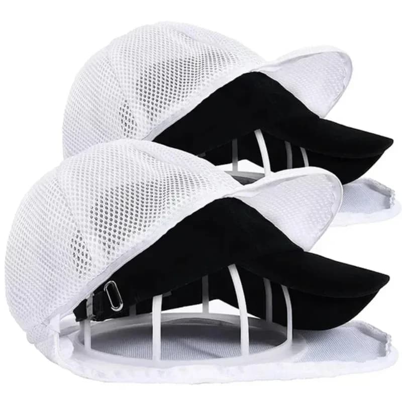 Sacchetto a rete per lavaggio cappelli, protezione per lavatrice, portatile, per cappelli da baseball e piccoli capi d'abbigliamento