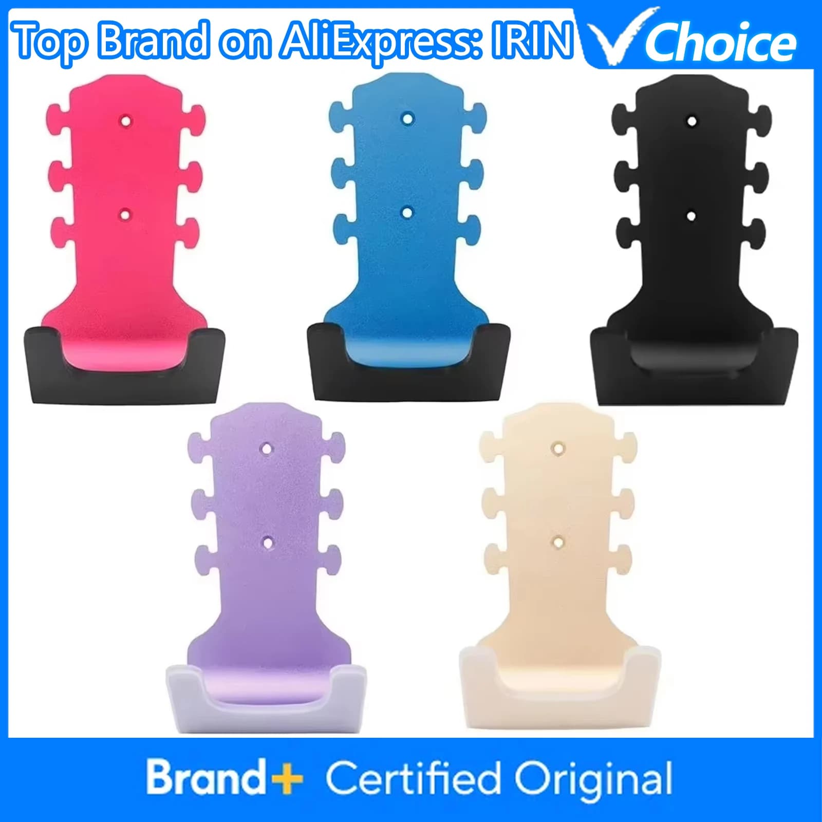 Supporto da Parete per Chitarra, Gancio Universale in Metallo Antiscivolo per Chitarra e Ukulele, Accessori per Chitarra