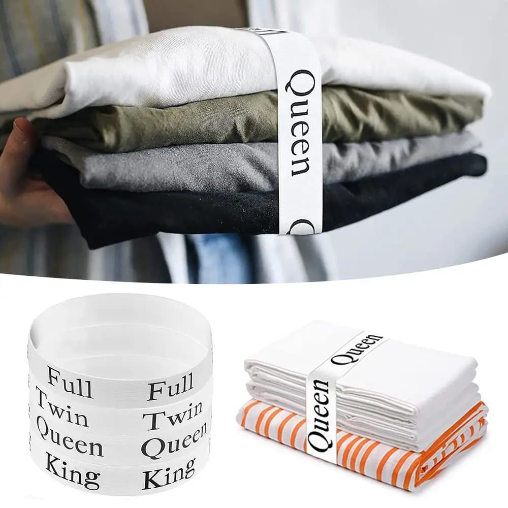 Daily Use Space-saving For Dorm Laundr Closet Organization Sheet Straps Sheet Organizer Belt Bed Sheets Storage Bands